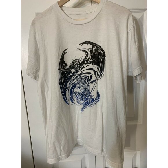 Fantasy‎ Horned Demon Above Loki Type WARRIOR With Sword T Shirt - Picture 2 of 5
